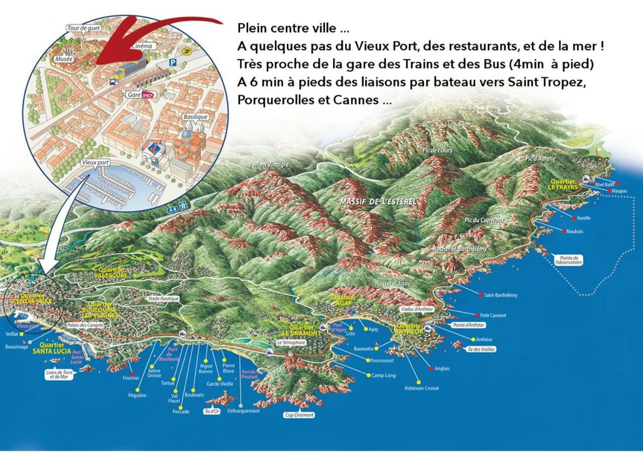 Studio Liberte Plein Centre Saint-Raphaël Exteriér fotografie